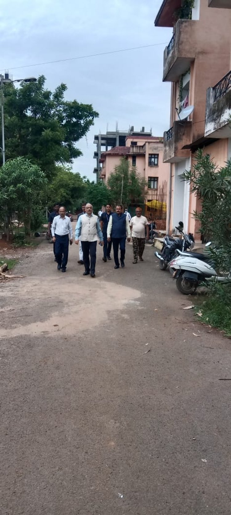 *चीफ जस्टिस रमेश सिन्हा ने किया उच्च न्यायालय आवासीय कालोनियों का औचक निरीक्षण*