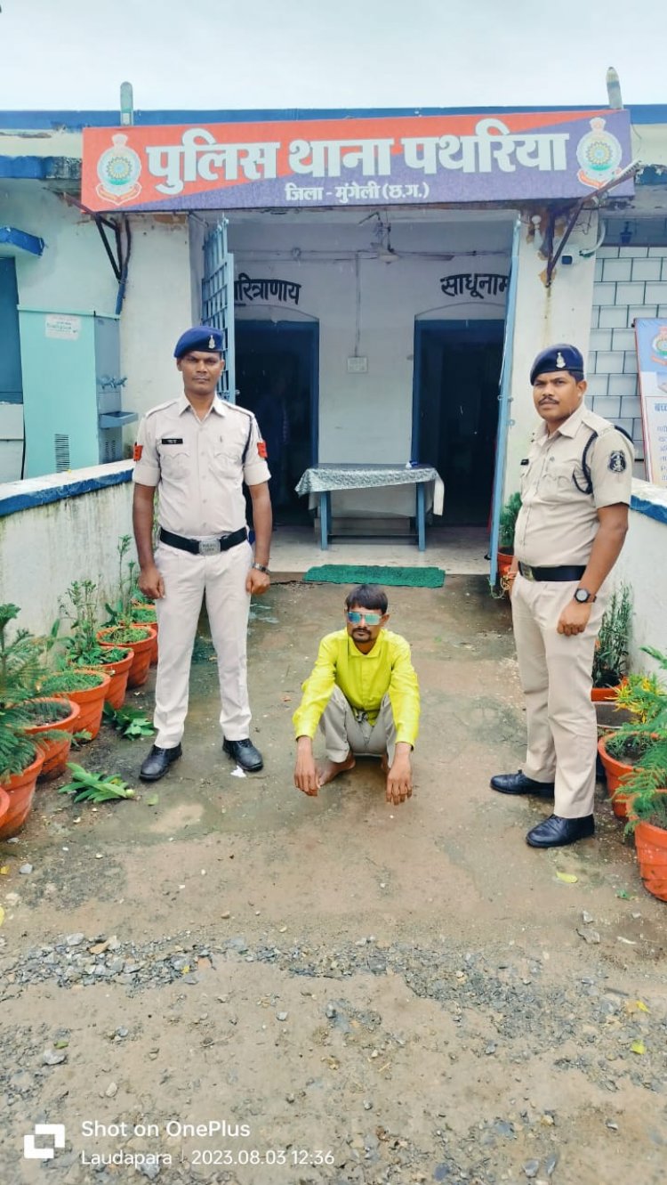 बुजुर्ग व्यक्ति पर लोहे की पाइप से हमला करने वाले  आरोपी  को पुलिस ने भेजा जेल