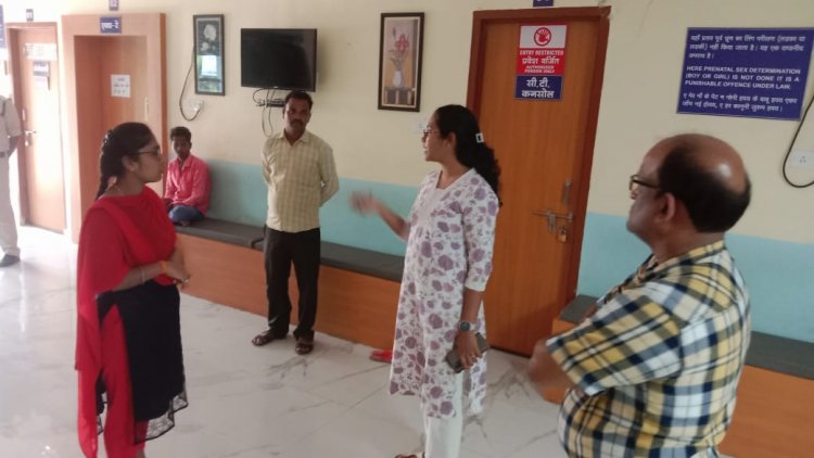 मुंगेली एसडीएम खलखो ने किया निजी चिकित्सालयो का निरीक्षण