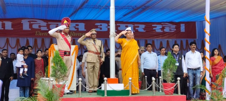 आजादी का 77 पर्व गरिमामय माहौल में मनाया गया,