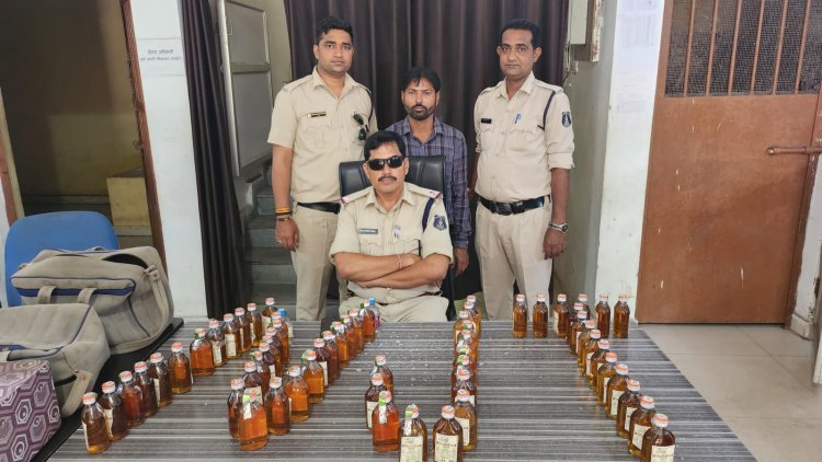 निजात अभियान के तहत फिर कार्रवाई अवैध शराब बेचते आरोपी गिरफ्तार
