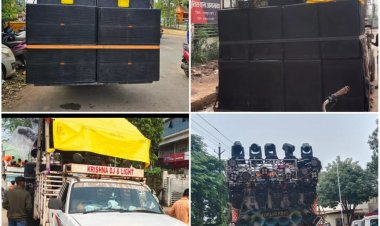 हाइकोर्ट के निर्देश और तल्ख टिप्पणी के बाद हरकत में आई रायपुर पुलिस,40से ज्यादा डीजे सहित साउंड सिस्टम लगे वाहन जप्त