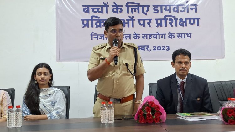 बिलासपुर पुलिस का यूनिसेफ एवं सीएसजे संस्था के बच्चों के साथ बच्चों से संबंधित डायवर्जन प्रक्रिया पर एक दिवसीय कार्यशाला का आयोजन