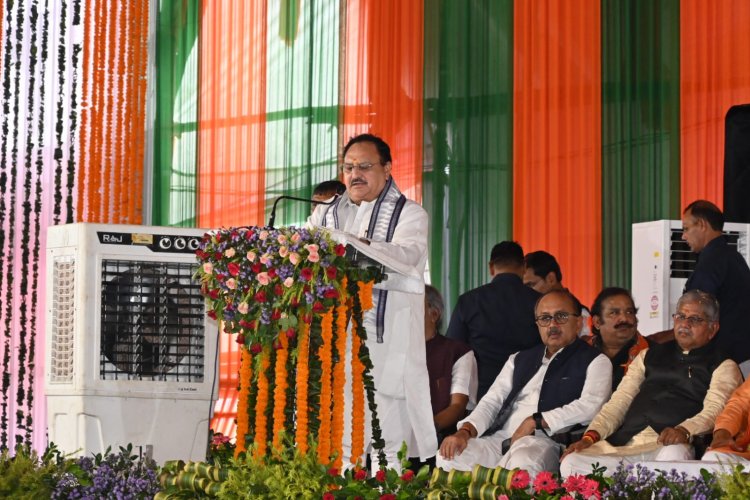 परिवर्तन यात्रा का एक ही संदेश परिवर्तन परिवर्तन और परिवर्तन,मोहब्बत की दुकान के आड़ में नफरत का सामान बेचता है गांधी परिवार-जेपी नड्डा