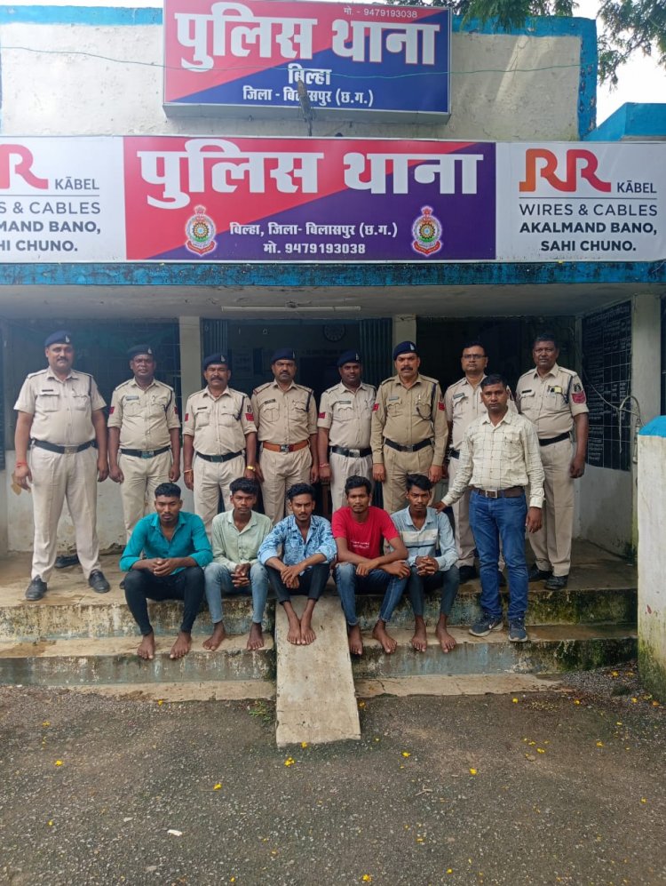 बीते दिनों मूर्ति विसर्जन के दौरान हुए विवाद में युवक की हत्या करने वाले आरोपियों को पुलिस ने किया गिरफ्तार,