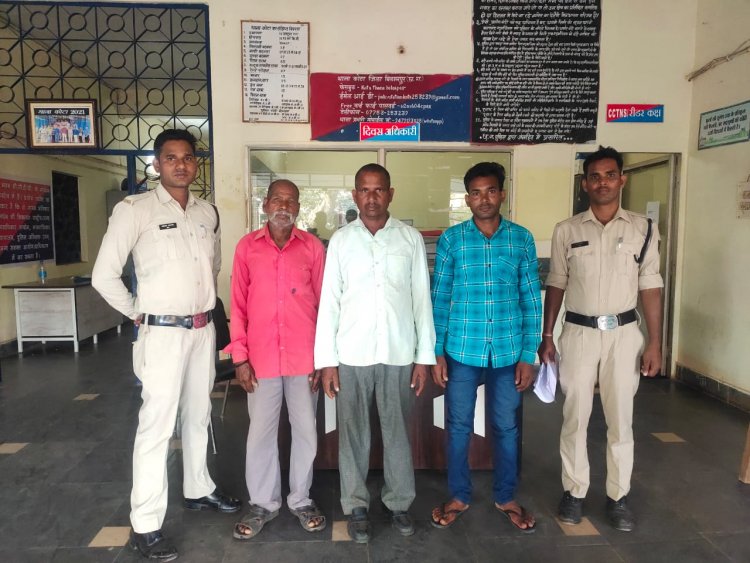 बीते दिनों नेवरा में 15गायों की मौत के मामले में गांव के तीन आरोपियों को पुलिस ने किया गिरफ्तार,जर्जर पंप हाउस में ठूंस ठूंस कर बंद कर दिया था दरवाजा
