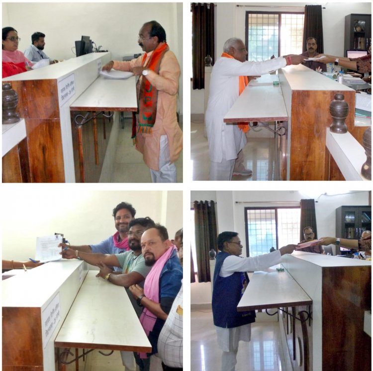 *भाजपा प्रदेश अध्यक्ष अरूण साव,पूर्व मंत्री मोहले सहित*  *लोरमी एवं मुंगेली विधानसभा से 13 उम्मीदवारों ने नामांकन पत्र किया दाखिल