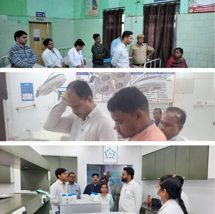 कलेक्टर अवनीश शरण के निर्देश पर सभी एसडीएम ने एक साथ किया अपने क्षेत्रो के सामूदायिक अस्पतालों का निरीक्षण,ड्यूटी से नदारद डाक्टरों एवं स्टाफ को नोटिस जारी