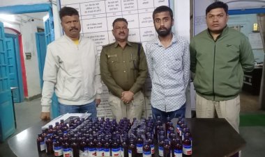 नशीली कफ सिरप की बिक्री करने वाले आरोपी को पुलिस ने किया गिरफ्तार,115 नग कफ सिरप मरामद