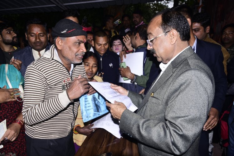 उप मुख्यमंत्री अरूण साव ने जनदर्शन में सुनी लोगों की समस्याए,आम जनों ने की मुलाकात