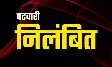 शासकीय कार्य में लापरवाही करना पटवारी को पड़ा महंगा, एसडीएम ने किया पटवारी को निलंबित