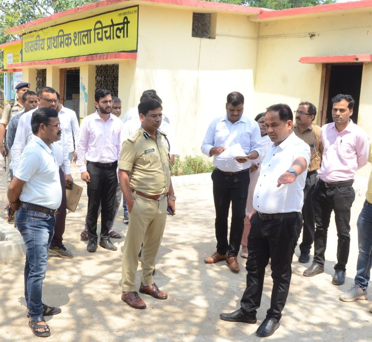 कलेक्टर, एसएसपी ने धरसींवा, बलौदा-बाजार विधानसभा का किया दौरा