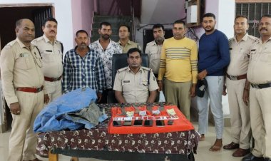 मस्तूरी थाना क्षेत्र में जुआरियों पर कार्रवाई,आरोपियों के कब्जे से धारदार हथियार चापड जप्त, आर्म्स एक्ट के तहत कार्रवाई