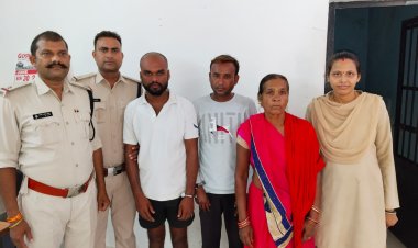 वृद्धा की हत्या का बदला लेने चलाया फरसा,मासूम बच्चे को लगा, घटना के मुख्य आरोपी सहीत तीन गिरफ़्तार सभी को भेजा गया जेल