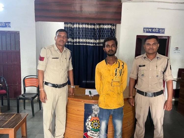 बीते दिनों दो अलग अलग स्थानों में चोरी करने वाले आरोपी को पुलिस ने किया गिरफ्तार