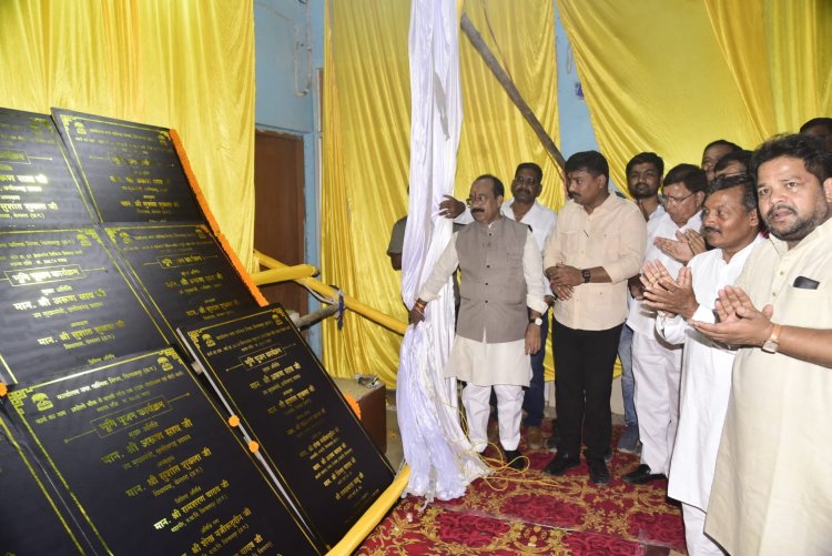 उप मुख्यमंत्री  अरूण साव ने बेलतरा विधानसभा क्षेत्र को दी सौगात,लगभग 15 करोड़ के 94 विकास कार्यो का किया भूमिपूज