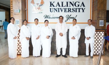 कलिंगा विश्वविद्यालय के छात्रों ने ब्रह्माकुमारी आश्रम की बहनों के साथ मनाया रक्षाबंधन