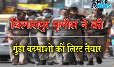 बिलासपुर पुलीस की गुंडे बदमाशो के खिलाफ़ एक्शन,हिस्ट्रीसिट तैयार