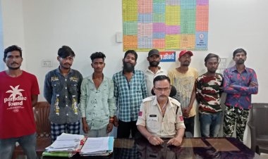 गुंडे बदमाशो पर पुलिस की कार्रवाई, अलग अलग जगहों से आठ असमाजिक तत्वों को किया गिरफ्तार
