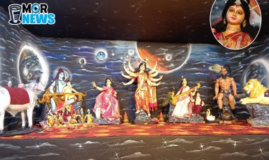 वक्रतुंड दुर्गोत्सव समिति द्वारा गौरवशाली 13 वां वर्ष, प्रेस क्लब कैंपस में विराजित मां की प्रतिमा बनी आकर्षण के केंद्र