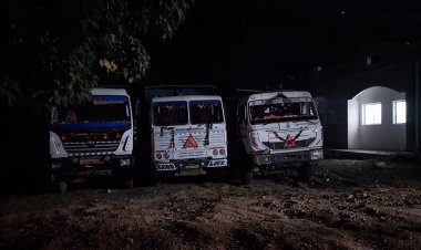 *अवैध रेत उत्खनन पर आधी रात ताबड़तोड़ कार्रवाई,प्रशिक्षु आईएएस ने मारा छापा, दर्जन भर हाइवा, ट्रेक्टर जप्त*
