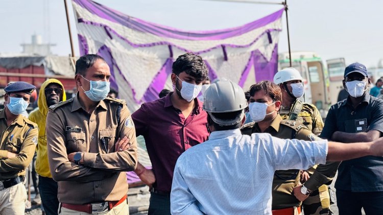 पीड़ित मृतक के परिजनों की रिपोर्ट पर  कुसुम प्लांट के मैनेजर,प्रबंधक, इंचार्ज के विरुद्ध अपराध दर्ज