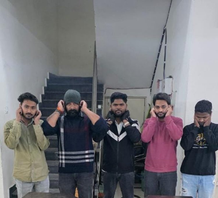 *स्पा सेंटरो में सिविल लाइन पुलिस की दबिश,5 गिरफ्तार*