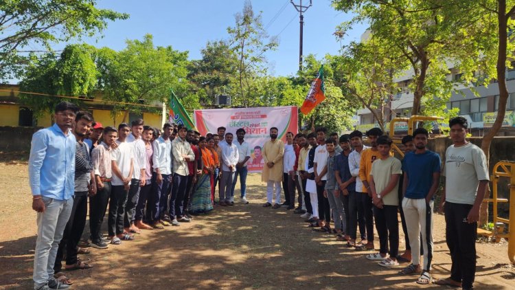 *भाजयुमो बिलासपुर ग्रामीण द्वारा चलाया गया हॉस्टल संपर्क अभियान*