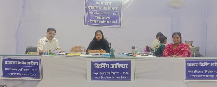 *नगरीय निकाय एवं त्रिस्तरीय पंचायत उपचुनाव हेतु नामांकन प्रक्रिया प्रारंभ : पार्षद 1, सरपंच 2 और 16 पंच पदों के लिए होंगे उप चुनाव*