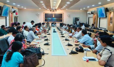 *नीट परीक्षा की तैयारियों की कलेक्टर-एसएसपी ने की समीक्षा*,मानसून को देखते हुए विशेष इंतजाम के निर्देश *21 जून को जिले की 19 केंद्रों में होगी नीट यूजी की परीक्षा*
