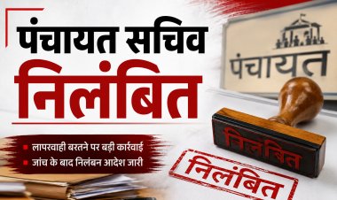*सचिव निलंबित : सीएम हेल्पलाइन की शिकायत पर तत्काल कार्रवाई, सीसी रोड निर्माण में लापरवाही पर की गई कार्यवाही*