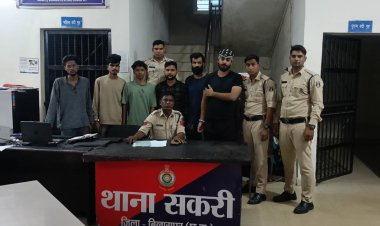 *ढाबा संचालक पर पेट्रोल छिड़ककर  हत्या का प्रयास,6 आरोपियों को सकरी पुलिस ने किया गिरफ्तार, भेजे गए जेल*
