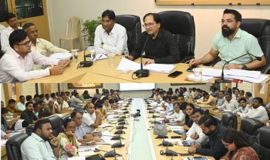 *कलेक्टर ने ली राजस्व विभाग की समीक्षा बैठक : राजस्व कार्यों में गति लाने निर्देश,भू-अर्जन, किसान पंजीयन एवं स्वामित्व योजना की प्रगति की समीक्षा*