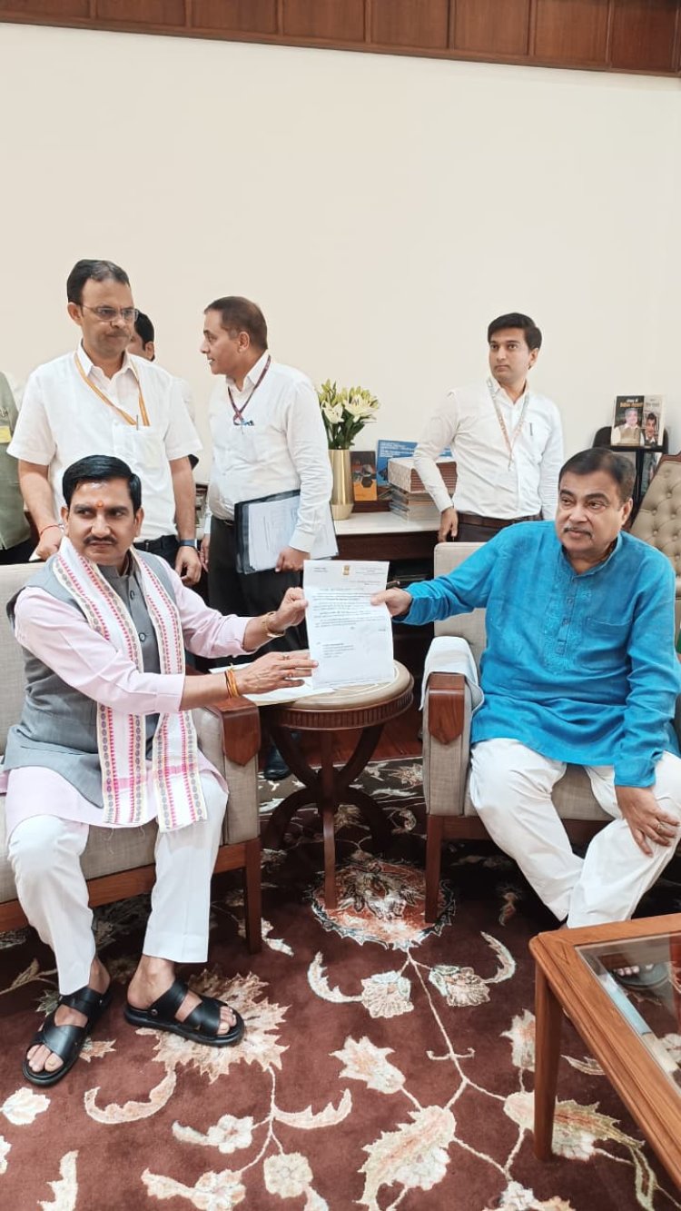 *बिलासपुर को ट्रैफिक जाम से मिलेगी राहत: ₹827 करोड़ की 4-लेन रिंग रोड के लिए केंद्रीय मंत्री तोखन साहू ने नितिन गडकरी से की मुलाकात*