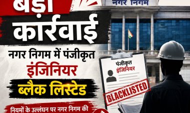 *नगर पालिक निगम रायपुर द्वारा भवन अनुज्ञा प्रक्रिया में की गई सख्त कार्रवाई :  5 पंजीकृत इंजीनियर 1 वर्ष के लिए ब्लैकलिस्ट*